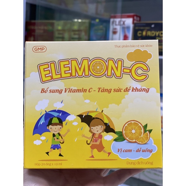 Vitamin C Elemon Tăng Cường Đề Kháng Hộp 20 Ống