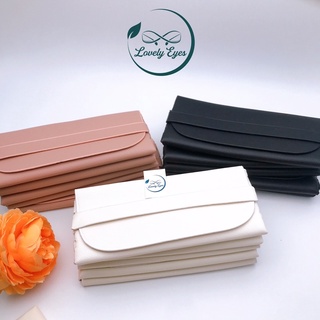 Bao Đựng Kính Da Mềm Dáng Cài Tiện Lợi - Ví Da Đựng Kính Cận Loại Đẹp Trẻ Trung Sang Đẹp LovelyEyes