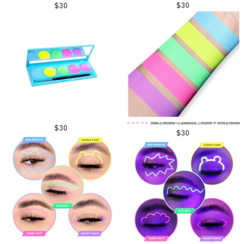 Bảng màu vẽ Suva Beauty UV 5 ô kèm cọ $30 | BigBuy360 - bigbuy360.vn