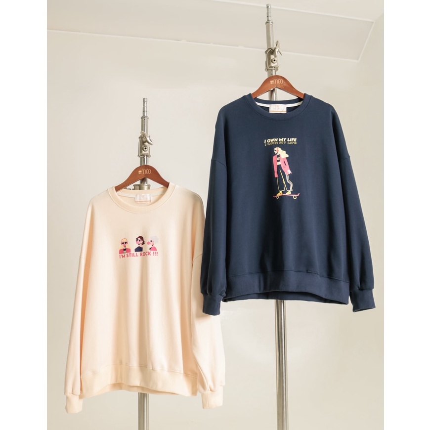 Áo Nỉ dài tay cổ tròn I Like Méo Shop | BigBuy360 - bigbuy360.vn