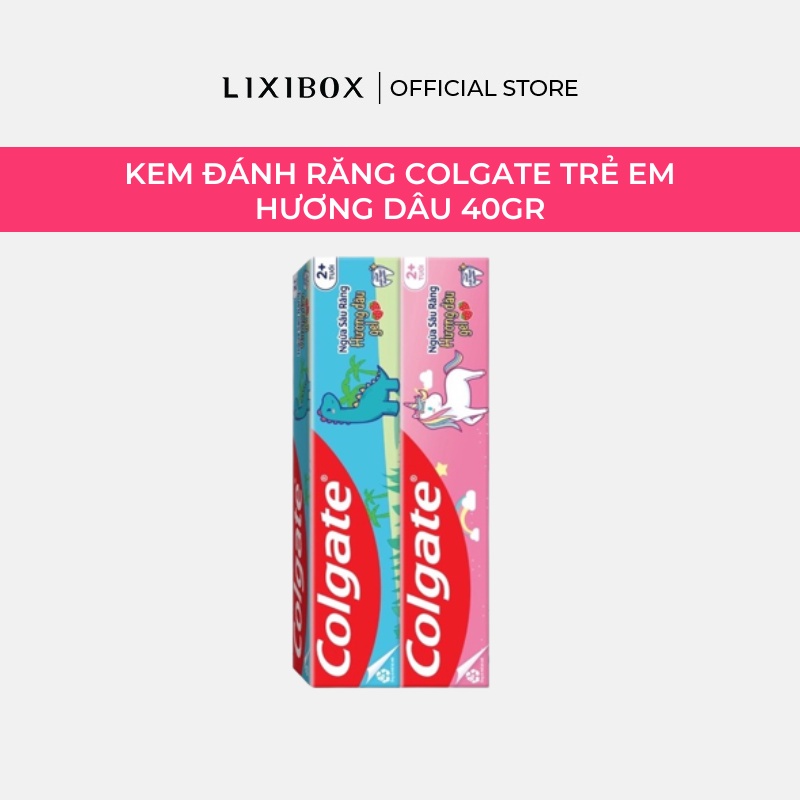 [HB Gift] Kem Đánh Răng Colgate Trẻ Em Hương Dâu 40g