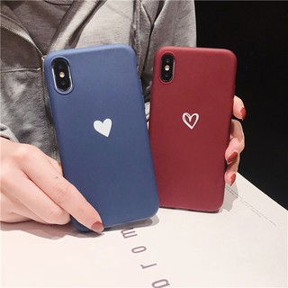Cặp đôi trái tim tình yêu Hàn Quốc Vỏ Iphone6 6splus 7 / 8plus X / XR / XS Max Soft Cover