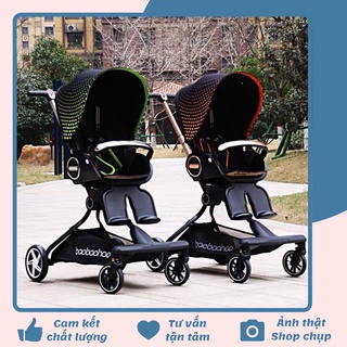 Xe đẩy cho bé Baobaohao V9 gấp gọn có tư 3 tư thế nằm, ngả, ngồi đẩy 2 chiều cho bé