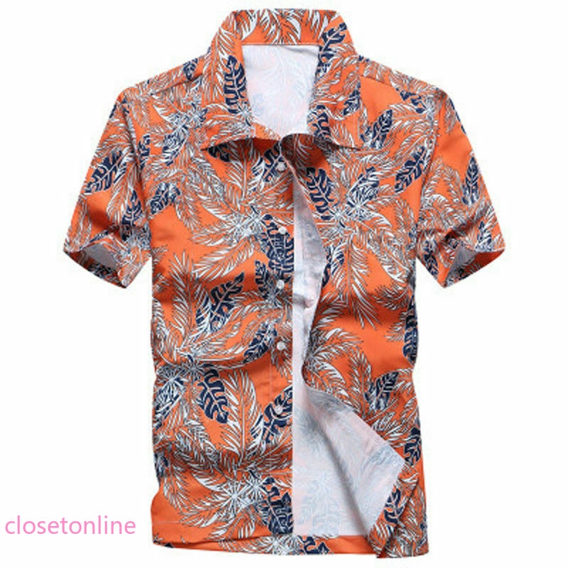 Áo sơ mi ngắn tay in họa tiết thời trang mùa hè dành cho nam | BigBuy360 - bigbuy360.vn