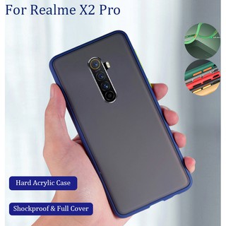 Ốp điện thoại Acrylic cứng nhám trong suốt thời trang cho Realme X2 Pro