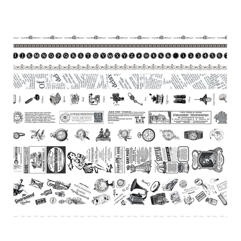 Bộ 10 Cuộn Băng Keo Dán Trang Trí Sổ Tay DIY