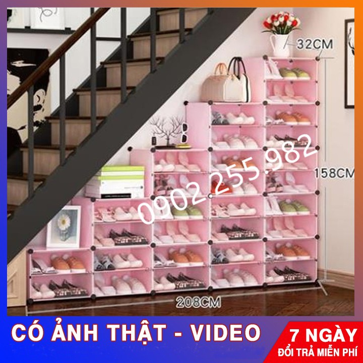 - TỦ GIÀY DÉP ĐA NĂNG ĐỂ ĐƯỢC 56 ĐÔI GIẦY/DÉP TỦ 28 Ô (chia ô) MẪU TỦ BẬC THANG ĐỂ GẦM CẦU THANG SIÊU ĐẸP