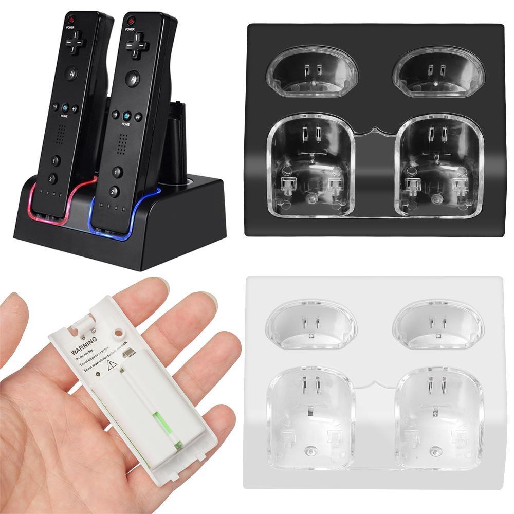 BTLIMER Đế Sạc Bền Bỉ Kèm Cáp USB Cho Điều Khiển Trò Chơi Nintendo Wii