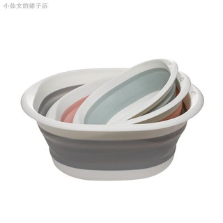 Chậu Rửa Mặt Gấp Gọn Màu Sắc Xinh Xắn Tiện Dụng