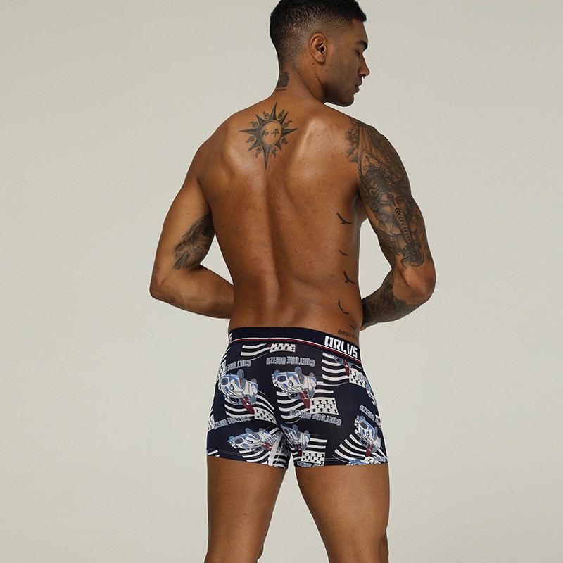 Quần lót boxer ORLVS Or303 mềm mại in họa tiết gợi cảm cao cấp cho nam