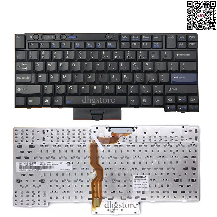 Bàn phím laptop IBM-Lenovo Thinkpad T400S T410 T410I T410S T420 T420S T510 T520 X220 X220I W510 W520