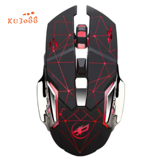 Chuột Gaming Warwolf Q8 Không Dây 6 Nút Bấm, Tích Hợp Chuột Không Dây 3200 Dpi