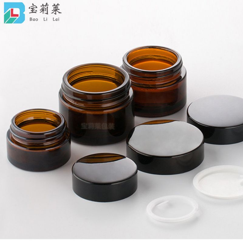 Hủ Đựng Kem ❤ TOP GIÁ RẺ ❤ Hũ Chiết Kem Thủy Tinh Nâu 5g , Hũ lọ chiết mỹ phẩm , , phụ kiện du lịch