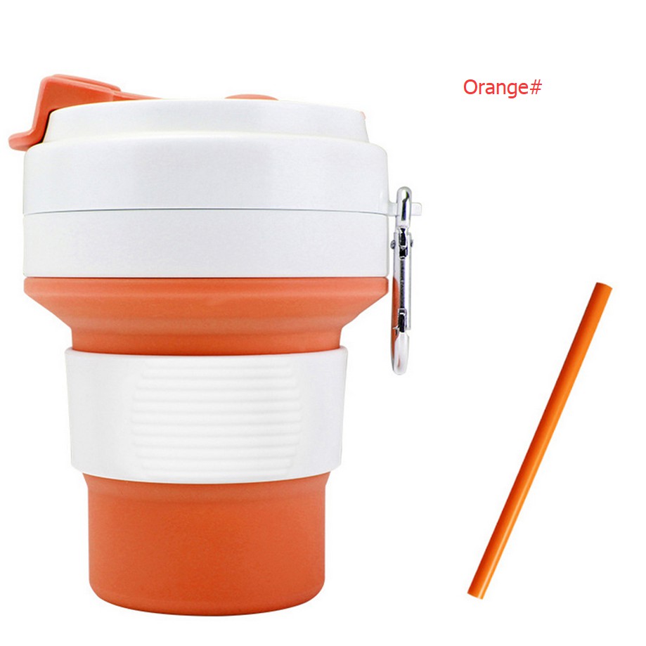 Cốc uống nước silicone gấp gọn tiện lợi 350/550ml cho dã ngoại