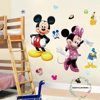 Miếng Dán Tường Trang Trí Hình Chuột Mickey Và Minnie