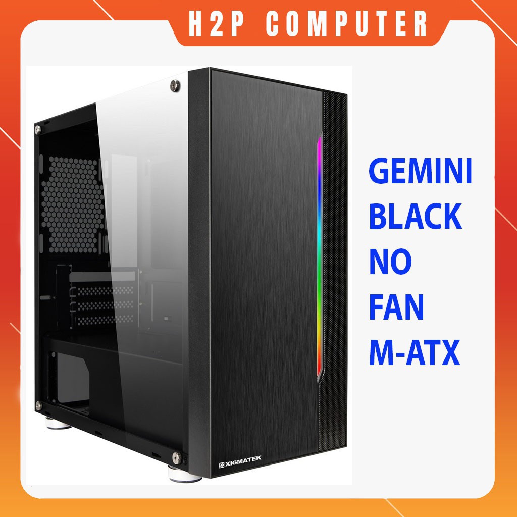 Vỏ Case Máy tính XIGMATEK GEMINI (EN41654) - PREMIUM M-ATX, RGB STRIP