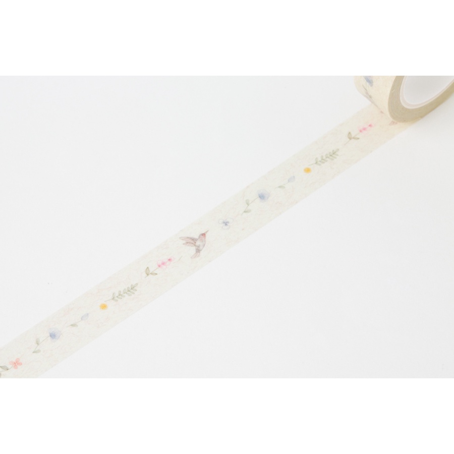 Băng Keo Dán Trang Trí ARTBOX Hàn Quốc Họa Tiết Chim Và Hoa Nhẹ Nhàng