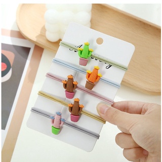 Set Đồ Buộc Tóc Cho Bé In Hình Xinh Xắn Dễ Thương