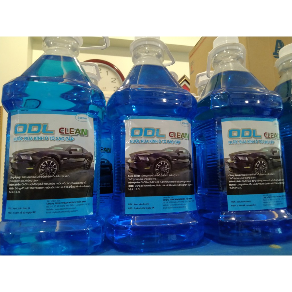Chai nước rửa kính ô tô chuyên dụng 2.5L cao cấp ODL - HÀNG CHUẨN - GIÁ RẺ NHẤT THỊ TRƯỜNG