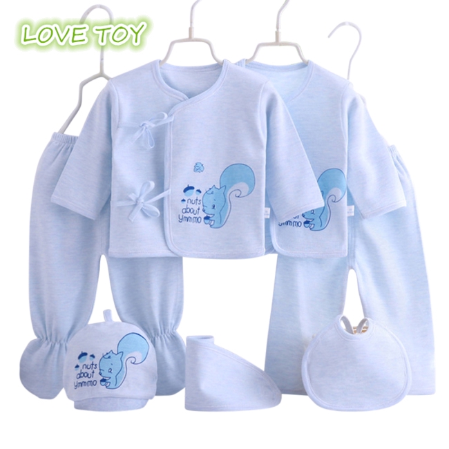 Set Đồ Cotton 7 Món Cho Bé Sơ Sinh