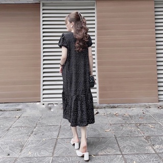 Đầm váy bi đen đuôi cá (kèm hình thật)