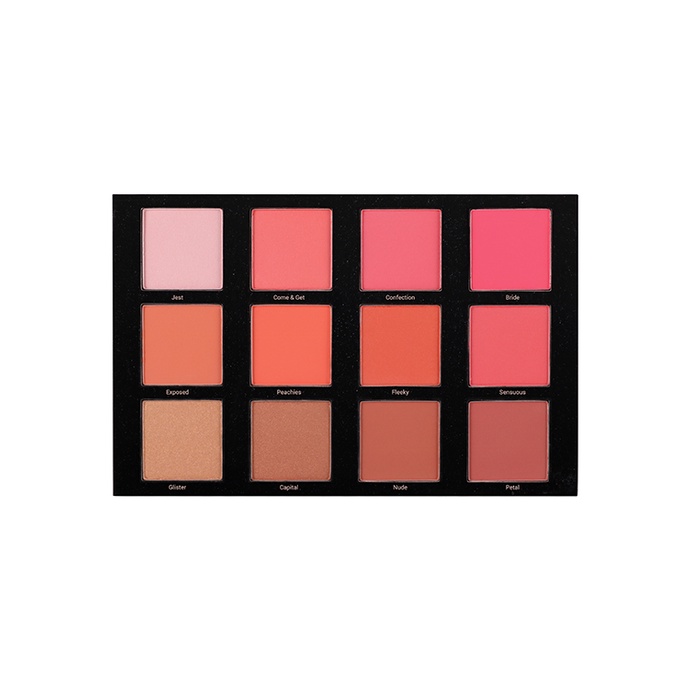 [CHÍNH HÃNG] Bảng Phấn Má Hồng Chuyên Nghiệp 12 Ô Vacosi Pro Studio Blush Palette - 66BP 45g