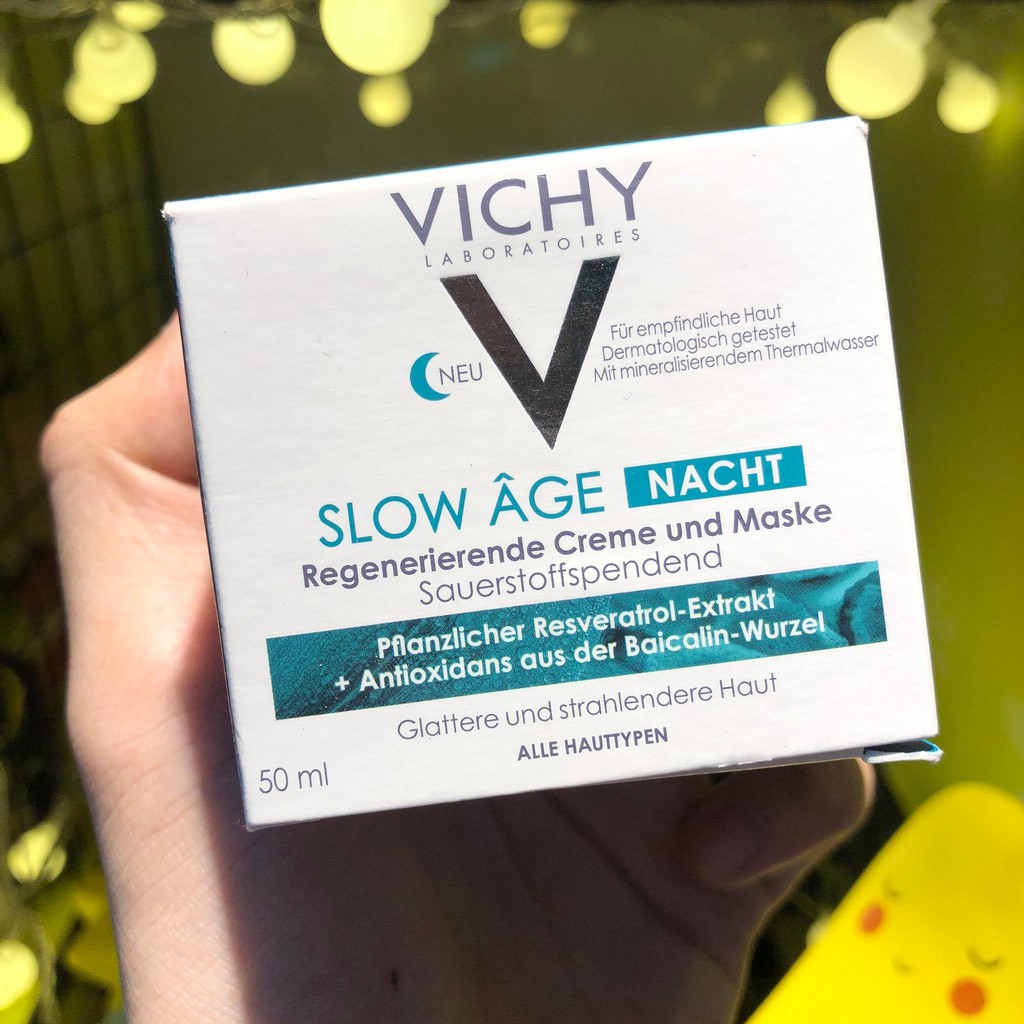 Kem dưỡng ban đêm VICHY SLOW AGE mặt nạ ngủ cho tươi trẻ chống lão hóa