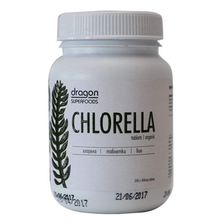Viên tảo lục hữu cơ Chlorella 200 viên Dragon Superfoods 80g
