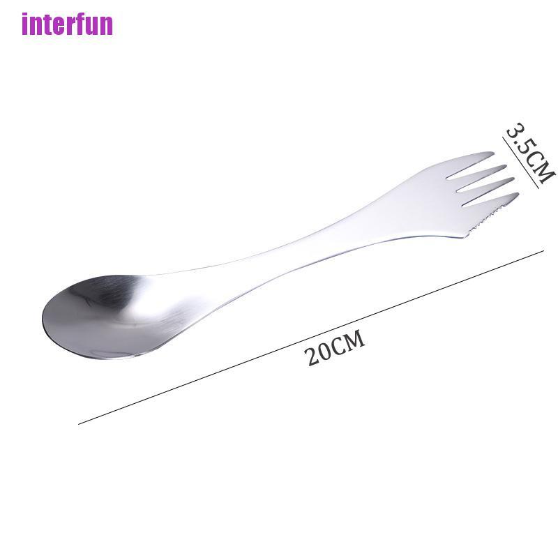 [Interfun] Camping Tableware Titanium Spoon Fork Folding Picnic Cutlery Tourist [Hotsale] – – top1shop