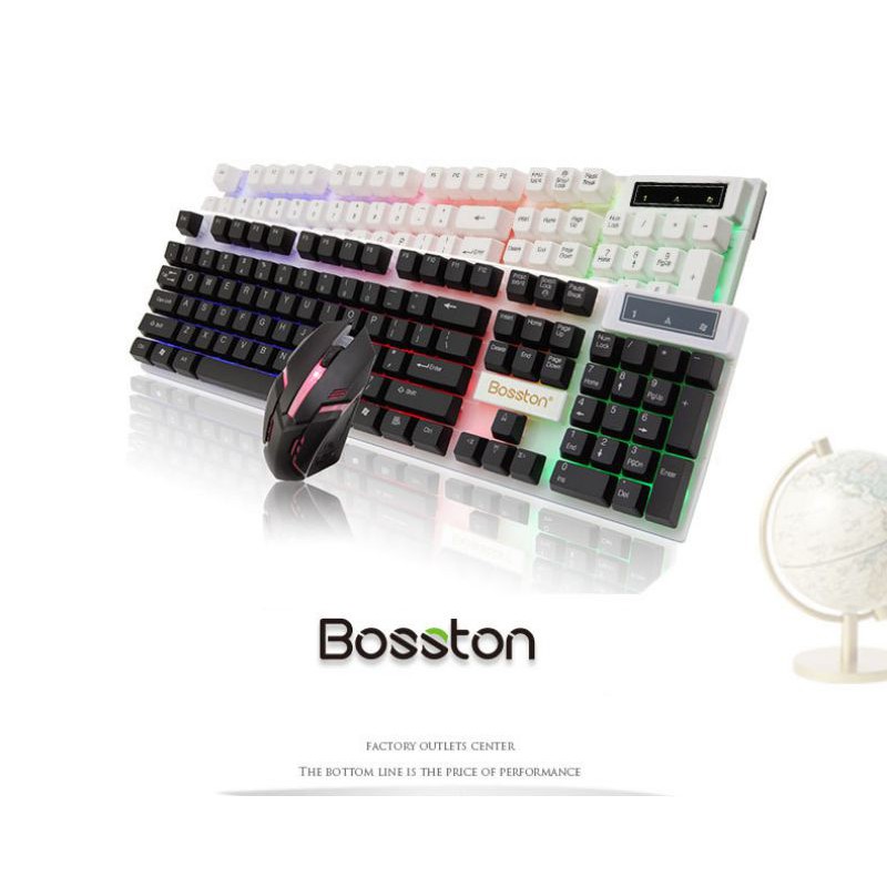 Bàn Phím Giả Cơ BOSSTON 8310 Led RGB cực đẹp