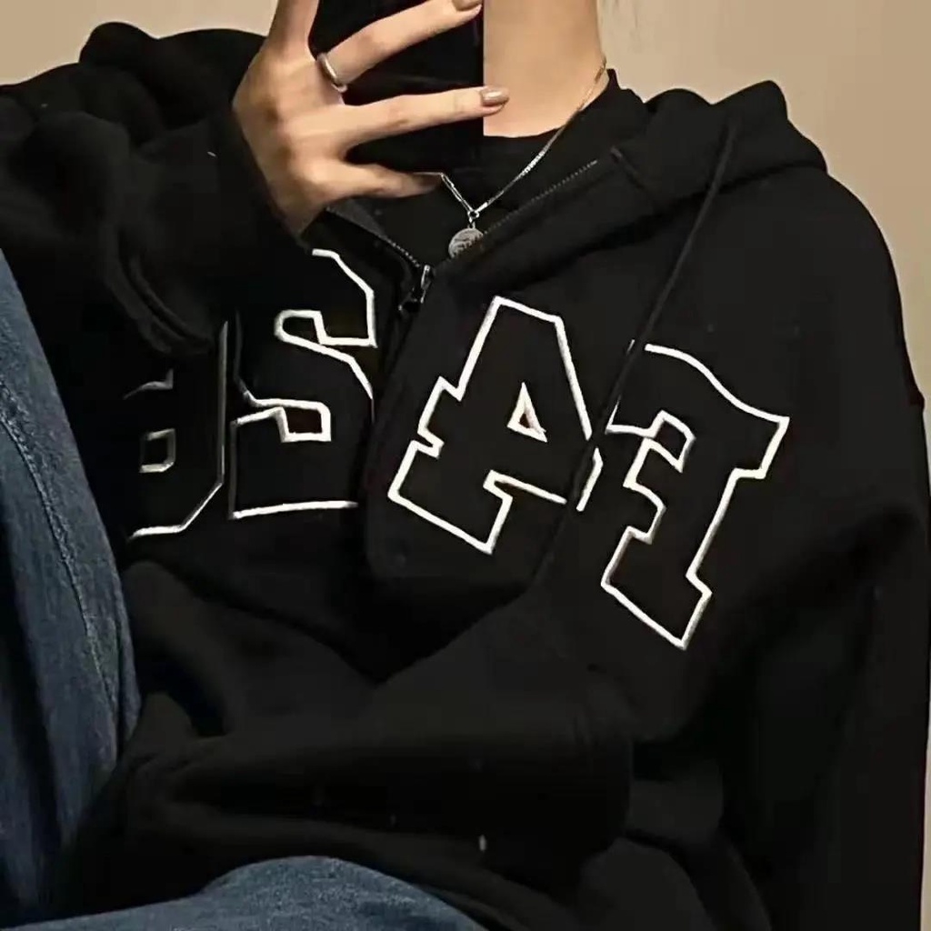 Áo Khoác Bóng Chày Dáng Rộng Dày Dặn Phong Cách Mới Mùa Xuân Dễ Phối Đồ Cho Nữ