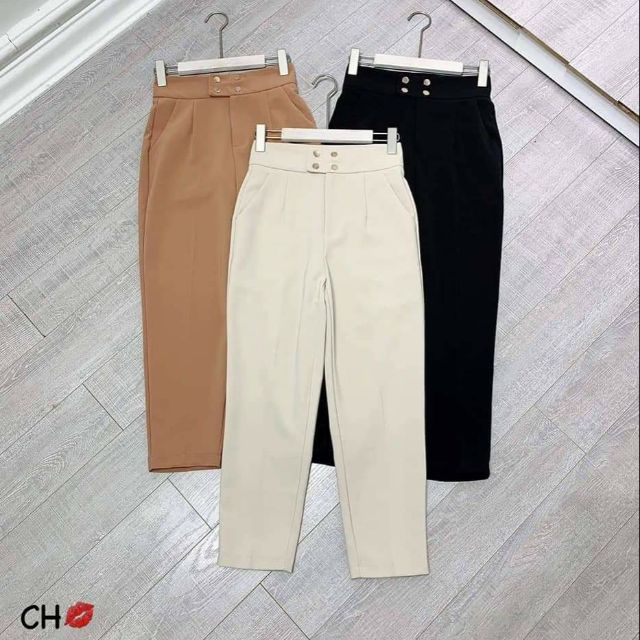 Quần tây nữ phối 4 khuy