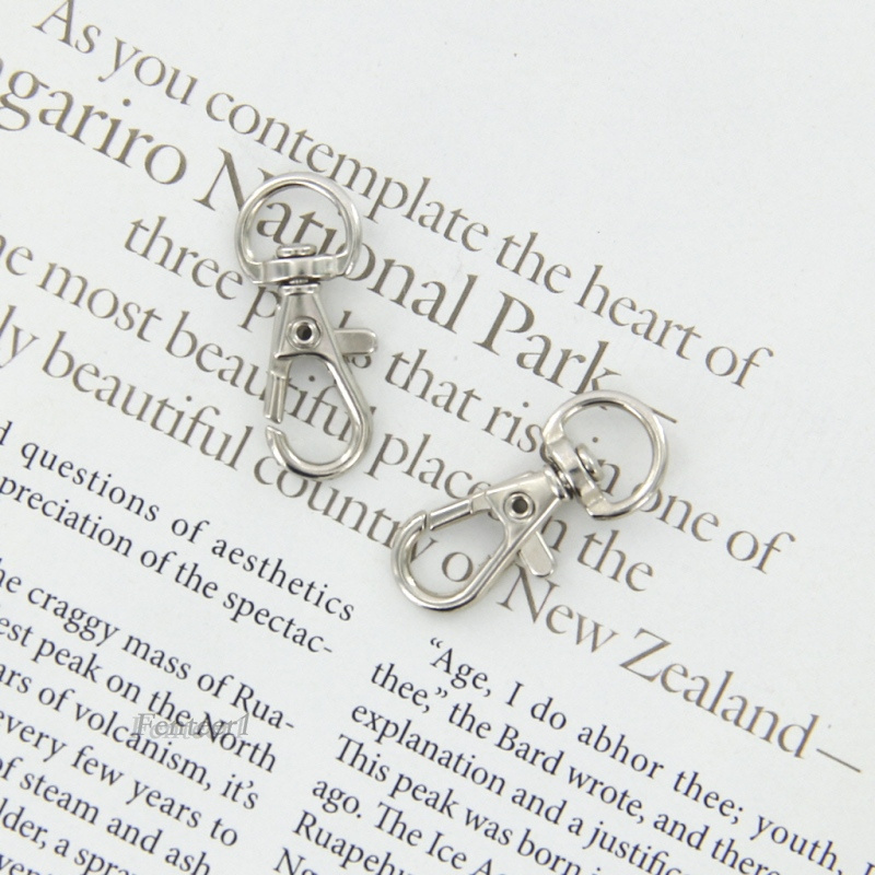 [Fenteer1] Set 10 Kẹp Móc Khóa Hành Lý / Túi Xách 10mm DIY