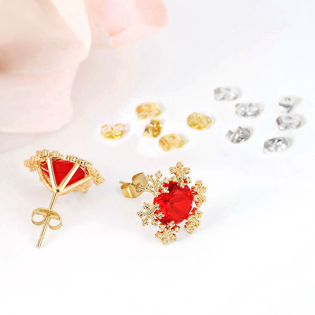 Set 100 Nút Khuyên Tai Bằng Thép Không Gỉ Thay Thế An Toàn