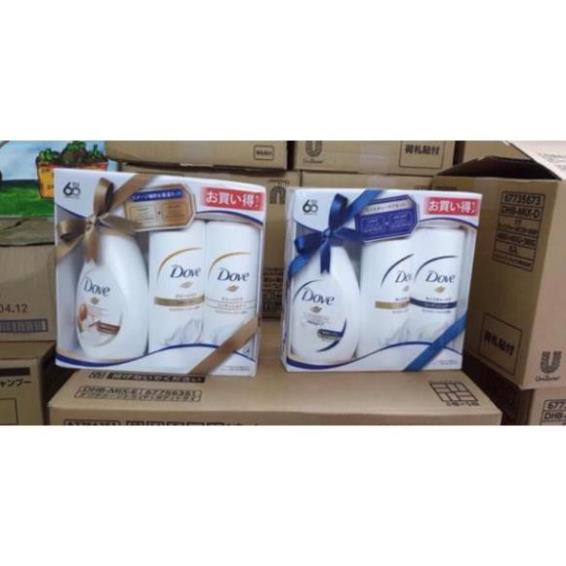 Bộ dầu gội xả tắm DOVE Set 3 Nhật Bản (PSB MART90)