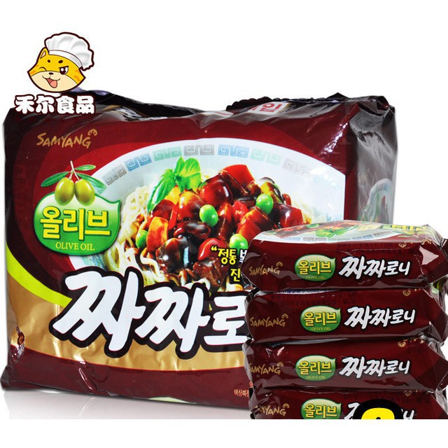 Lốc 5 gói Mì tương đen Samyang dầu Olive Hàn Quốc