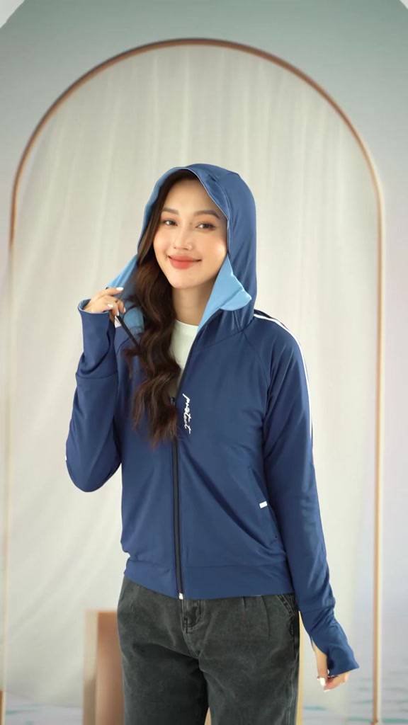 Áo chống nắng nữ Tezo 2 lớp thoáng khí thấm hút mồ hôi chống tia cực tím vượt trội 2202ACNT03 | BigBuy360 - bigbuy360.vn