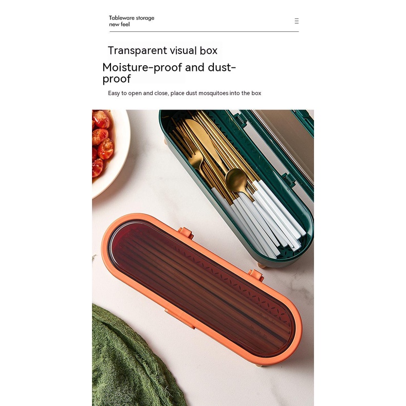 Ống Đựng Đũa Chống Ẩm Chống Côn Trùng Nhẹ Sang Trọng Cho Nhà Bếp