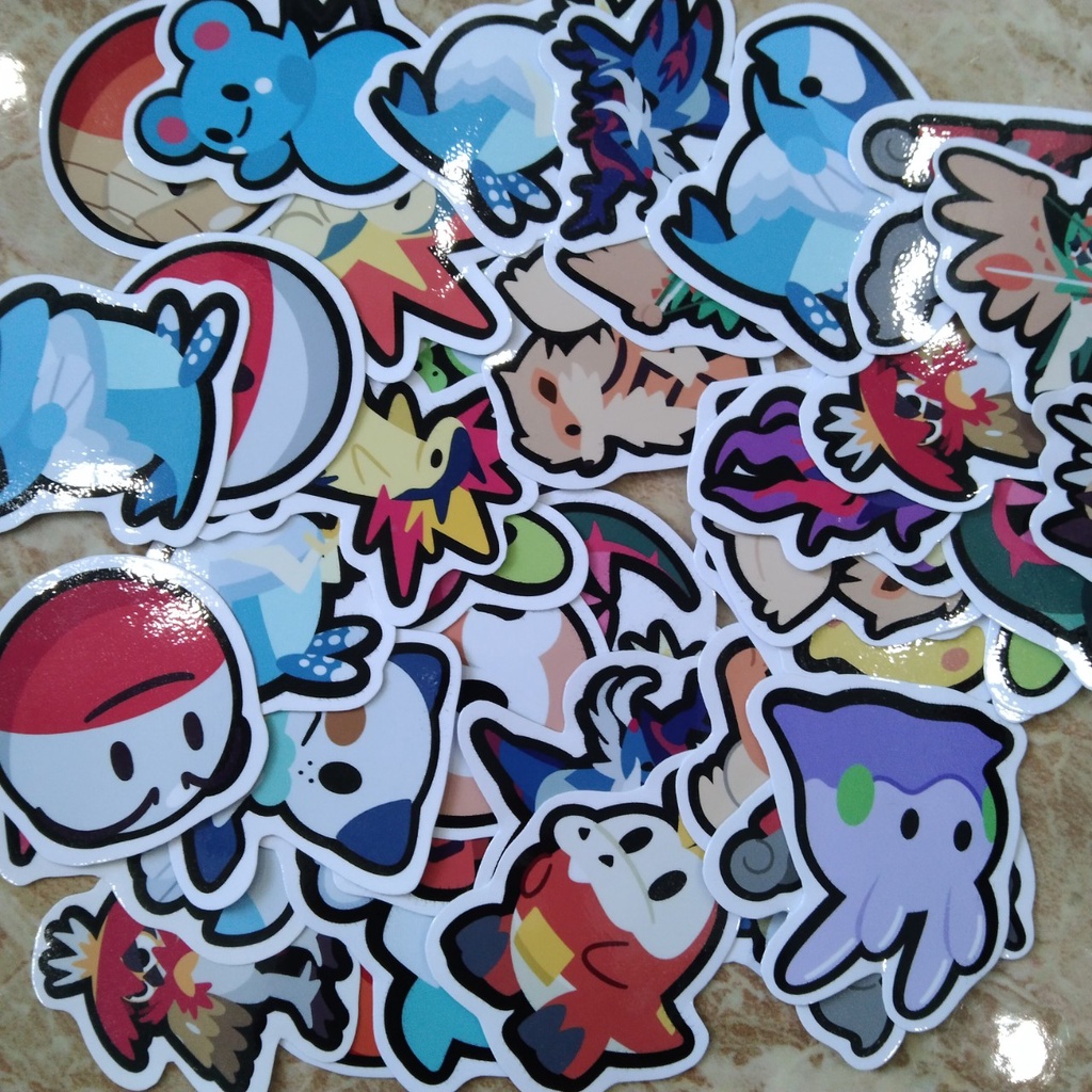 Sticker hay hình dán in hình theo yêu cầu (1 set 16 hình, kích thước 5x7cm) GIÁ 25k/1 set