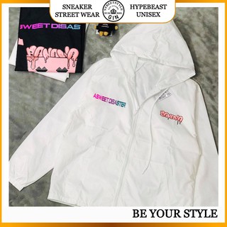 ÁO KHOÁC DÙ BANAWA TRẮNG ĐEN - GIN STORE