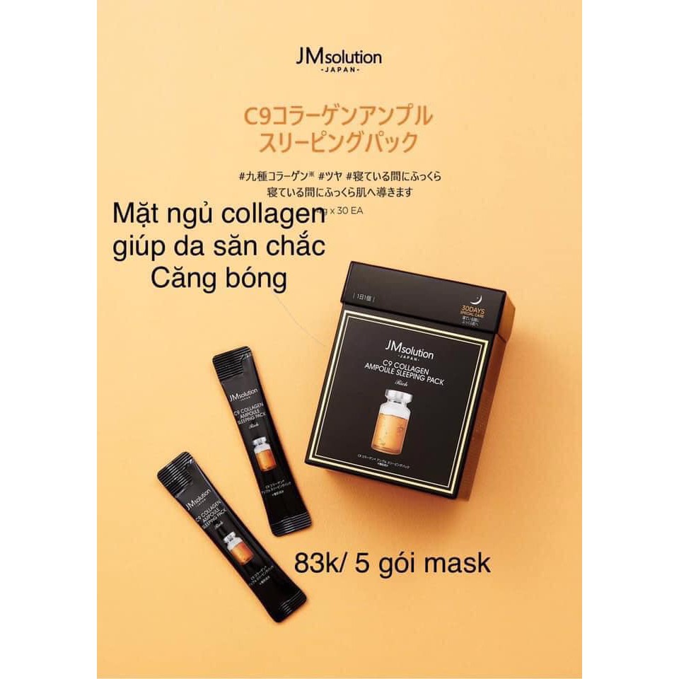 Combo 5 mask mặt nạ ngủ JM Solution