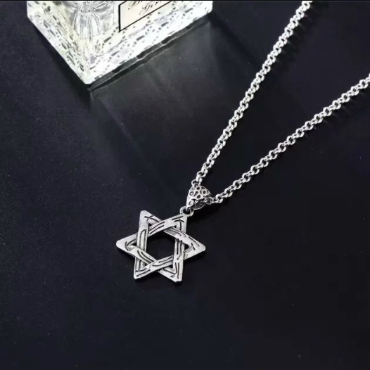 (Mới) Vòng cổ Mặt Ngôi Sao Sáu Cánh Cho Cặp Đôi