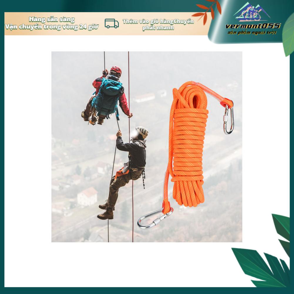 Vermont055 Outdoor Rock Climbing Escape Rope 10mm Diameter Safety Survival Cord