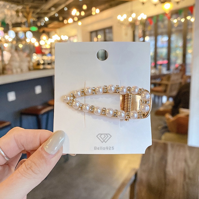 Kẹp tóc Bella 925 cài tóc đính đá sang trọng phong cách Hàn Quốc