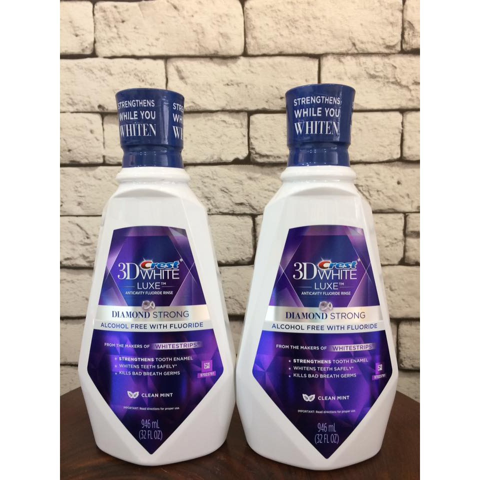 Nước Súc Miệng Làm Trắng Răng Crest 3D White.