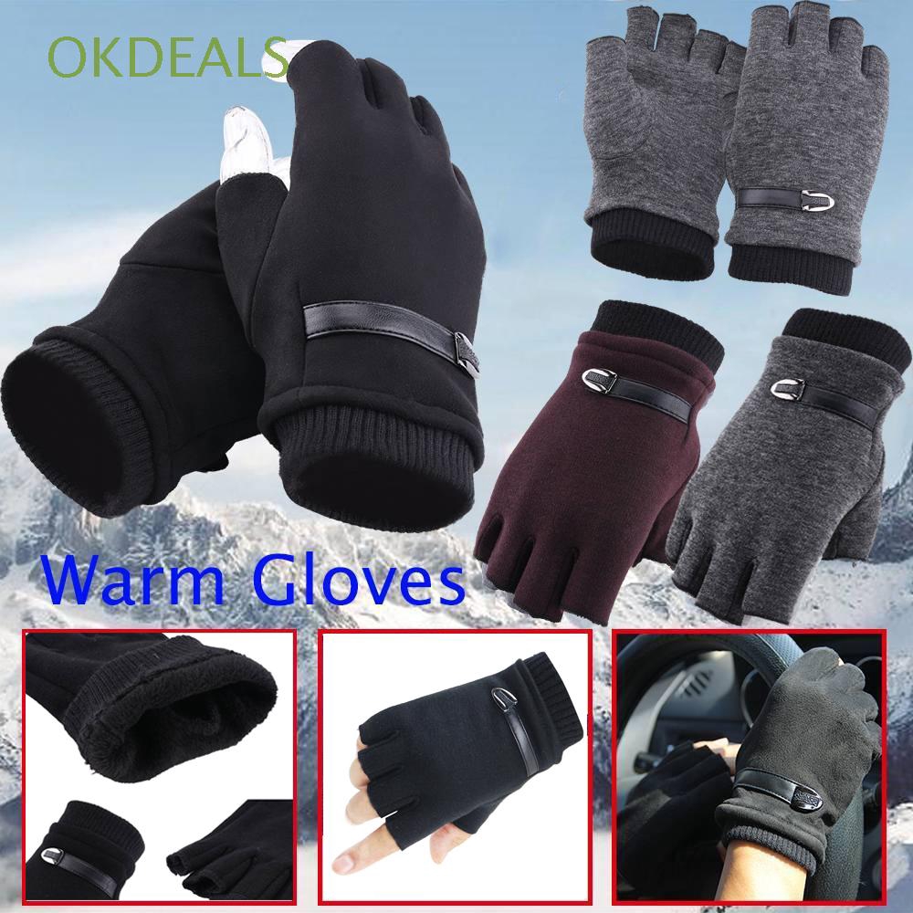 Găng tay mềm giữ ấm dành cho nam lái xe vào mùa đông