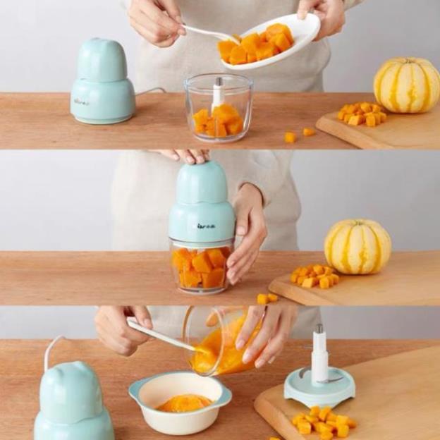 Máy xay đa năng Bear GR-B03V2 0,3L máy xay đồ ăn dặm cho bé chính hãng bản quốc tế BH 18 tháng