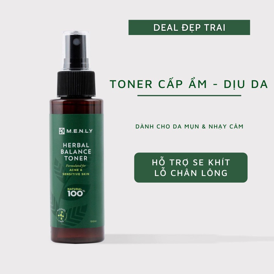 Toner cho nam Menly se khít lỗ chân lông 100ml