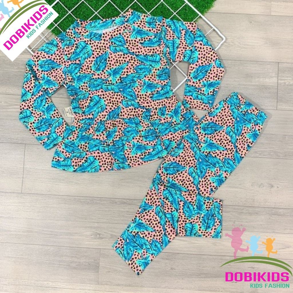 Bộ Dài Tay Bé Gái Cotton Xuất 9-20kg