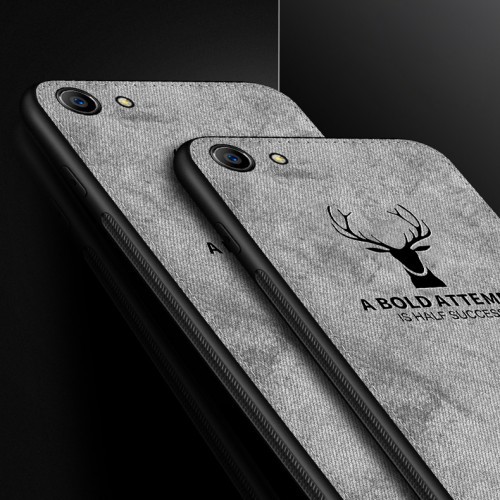 Ốp Lưng Vải In Hình Chú Nai Dùng Cho Oppo F1S R9S Plus A83